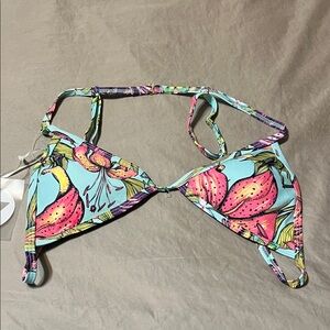 Floral Print Bikini Top